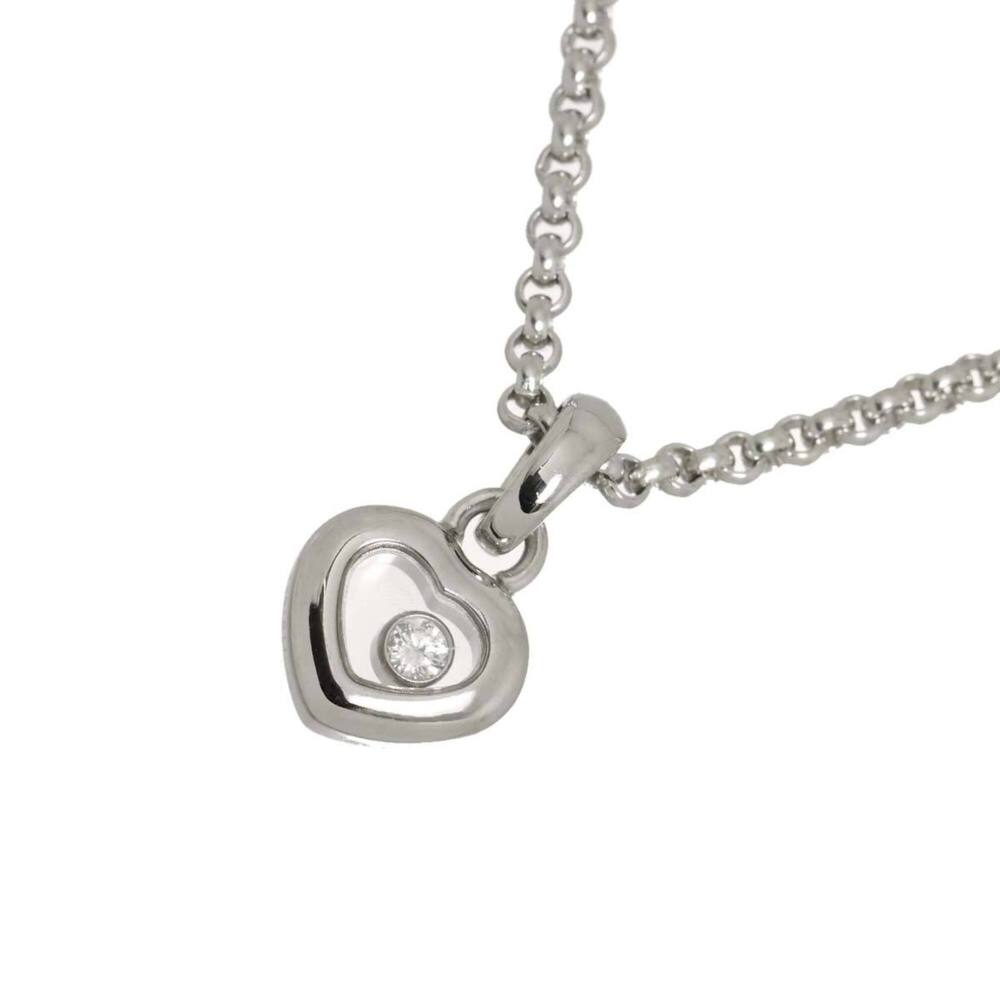 Chopard Happy Diamonds Heart Necklace, 42cm, 18K WG (White Gold 750)